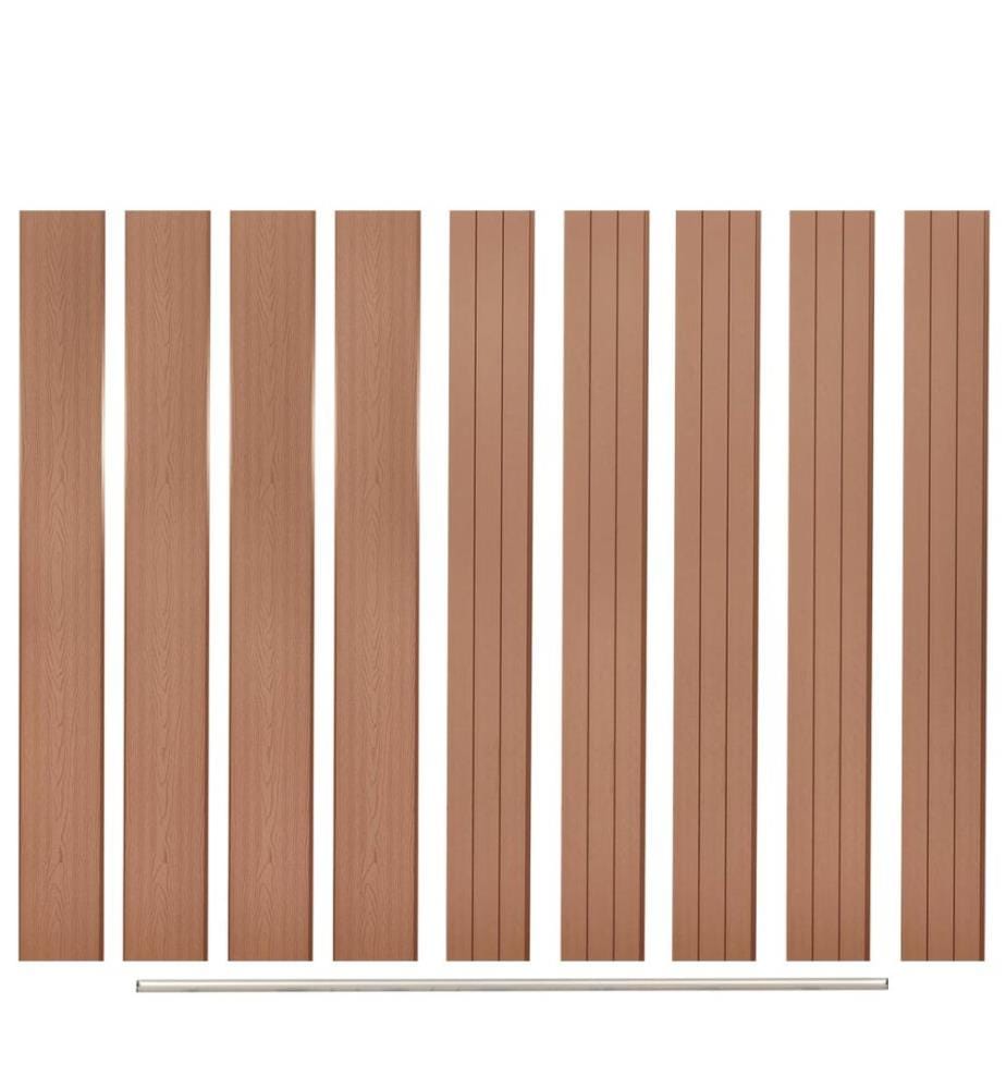 Ersatz-Zaunbretter 9 Stk. WPC 170 cm Braun