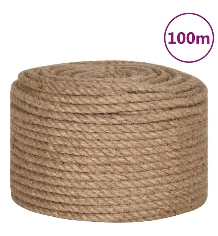 Corde 100 % jute 12 mm 100 m
