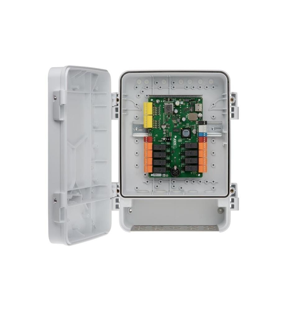 AXIS - Module E/S A9188-VE 8x E/S 8x relais C avec boîtier T98A inclus