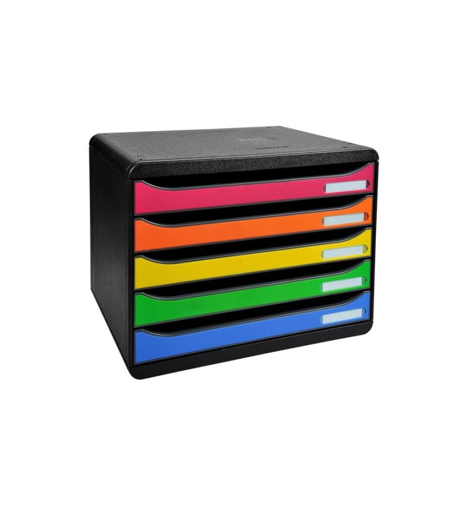 BIELLA - Schubladenbox BIG-BOX PLUS Schwarz/Mehrfarbig, A4+ quer
