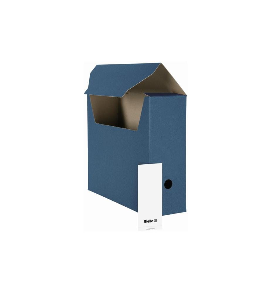 BIELLA - Boîte d'archivage A4 Bleu, 10 pièces