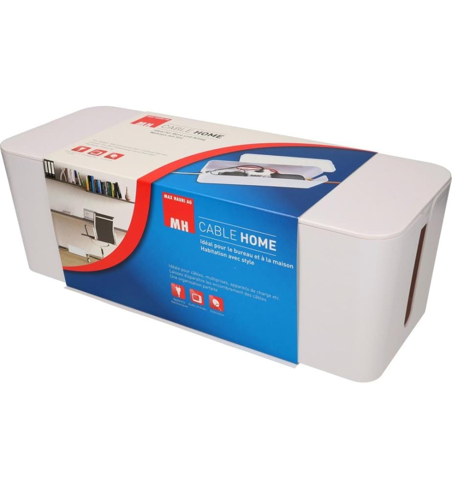 MAX HAURI - Kabelbox mit Steckerleiste 7x T13 Weiss