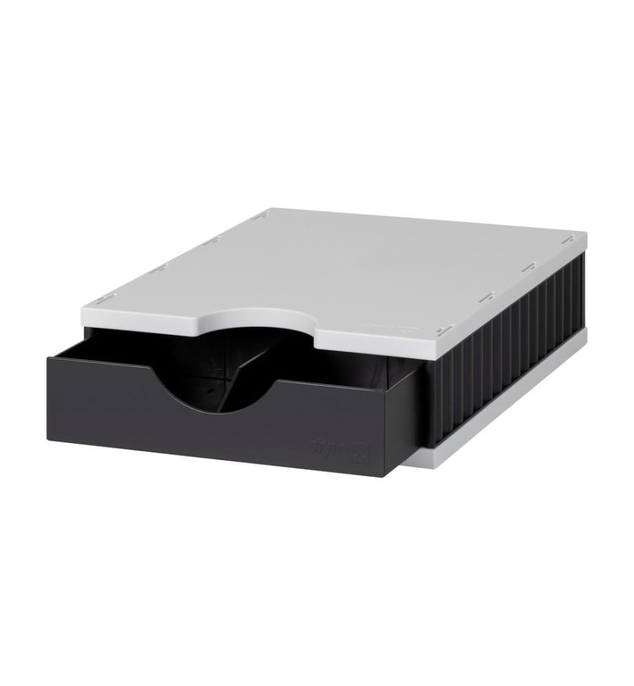 STYRO - Schubladenbox STYRO -doc Uno Schwarz/Grau