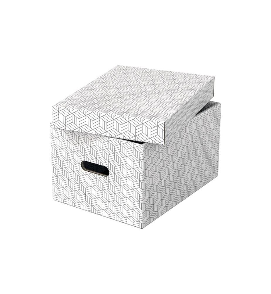 LEITZ - Boîte de rangement Esselte Home M Moyen, 3 pièces, Blanc