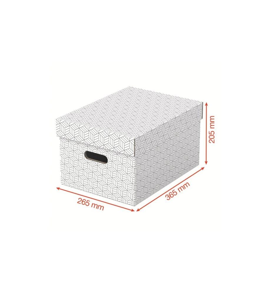 LEITZ - Boîte de rangement Esselte Home M Moyen, 3 pièces, Blanc