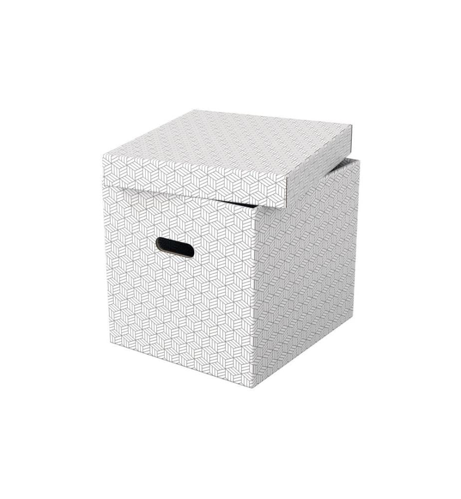 LEITZ - Boîte de rangement Esselte Home Cube Grand, 3 pièces, Blanc