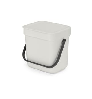 BRABANTIA - Komposteimer Sort & Go 3 l, Hellgrau