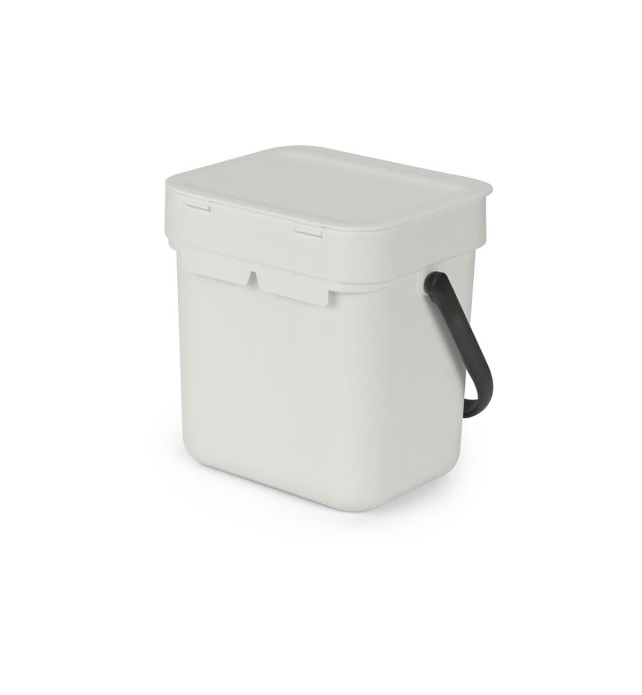 BRABANTIA - Komposteimer Sort & Go 3 l, Hellgrau