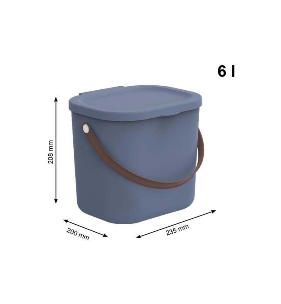 ROTHO - Boîte de rangement Albula 6 l, bleu horizon