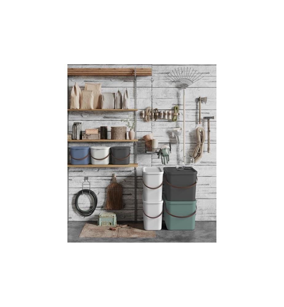 ROTHO - Boîte de rangement Albula 6 l, bleu horizon