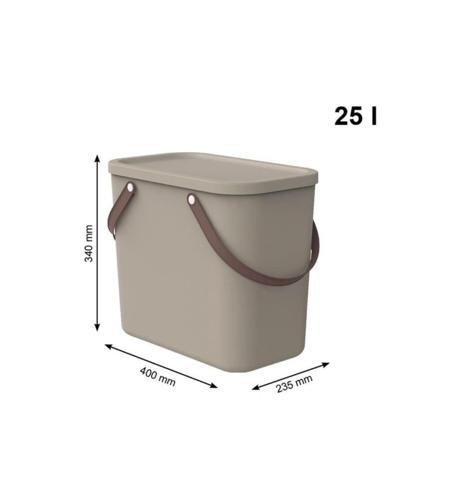 ROTHO - Aufbewahrungsbox Albula 25 l, Cappuccino
