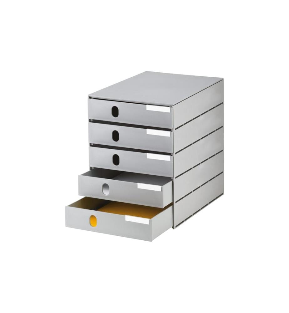 STYRO - Boîte à tiroirs STYRO -val-Pro Eco 5 tiroirs, gris