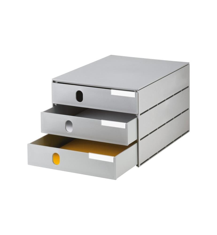 STYRO - Boîte à tiroirs STYRO -val Pro Eco 3 tiroirs, gris
