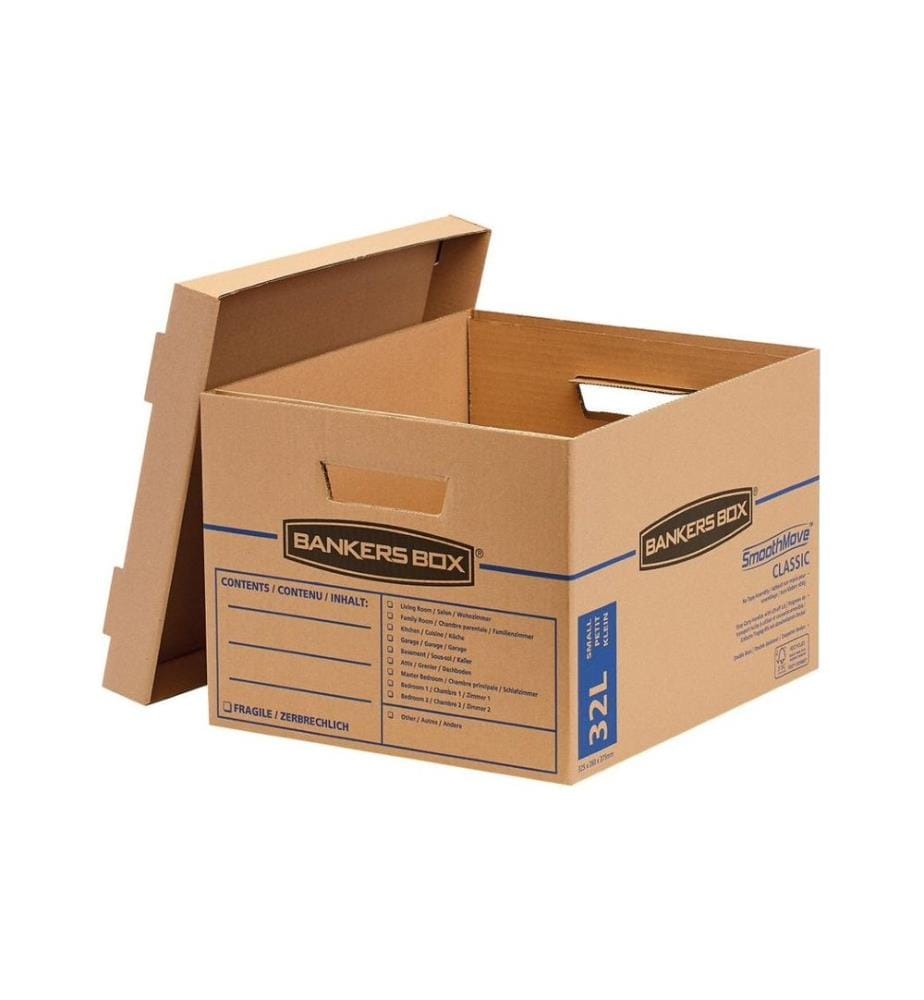 FELLOWES - Boîte d'archivage Smoothmove Classic Brun