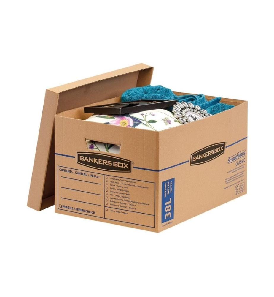 FELLOWES - Boîte d'archivage Smoothmove Classic Brun