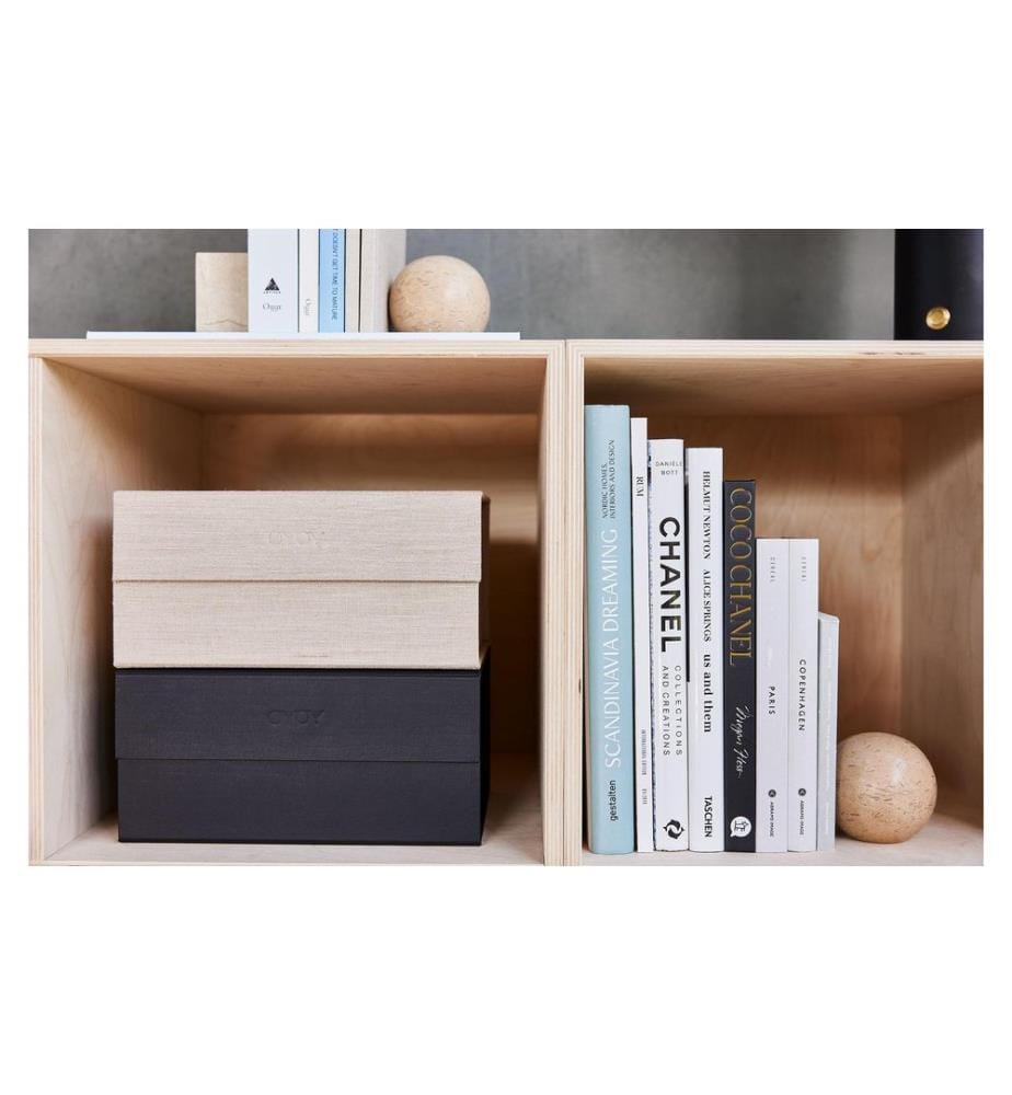 OYOY Aufbewahrungsbox Hako A5 Schwarz
