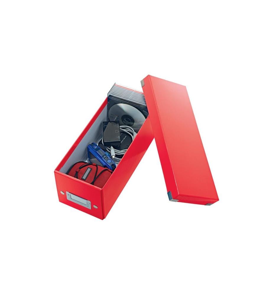 LEITZ - Boîte d'archivage WOW CD, rouge métallique
