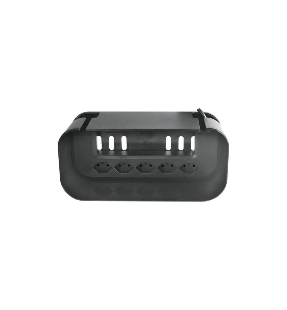 STEFFEN - Kabelbox 5xT13 mit Schalter, Schwarz