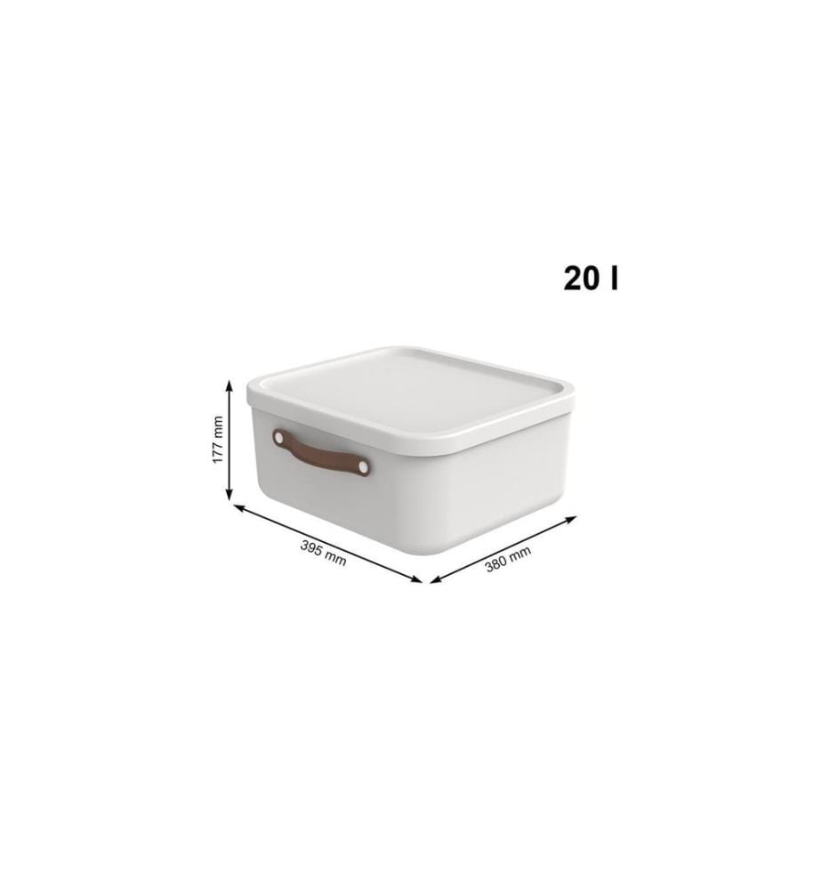 ROTHO - Aufbewahrungsbox Maloja 20 l, Mistletoe Weiss