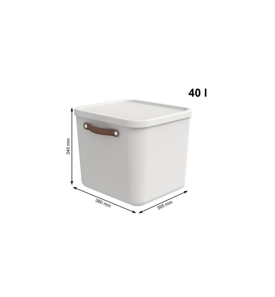 ROTHO - Aufbewahrungsbox Maloja 40 l, Mistletoe Weiss