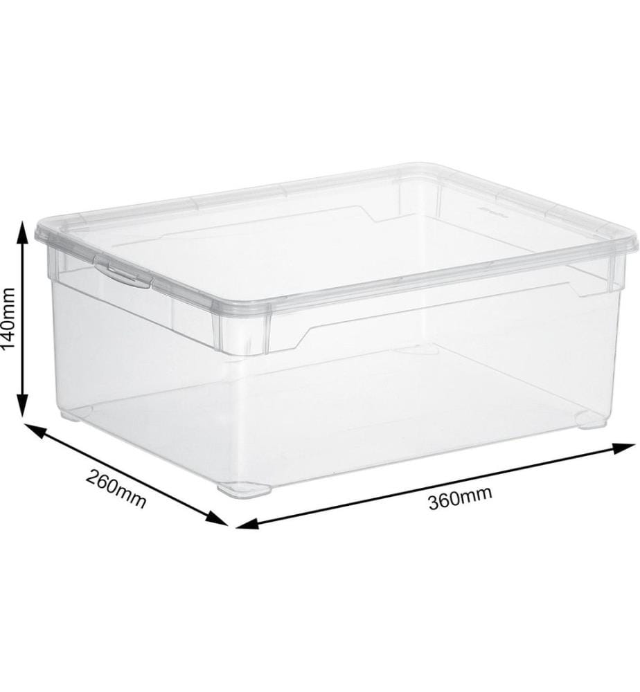 ROTHO - Aufbewahrungsbox CLEAR Blau, 4 tlg.