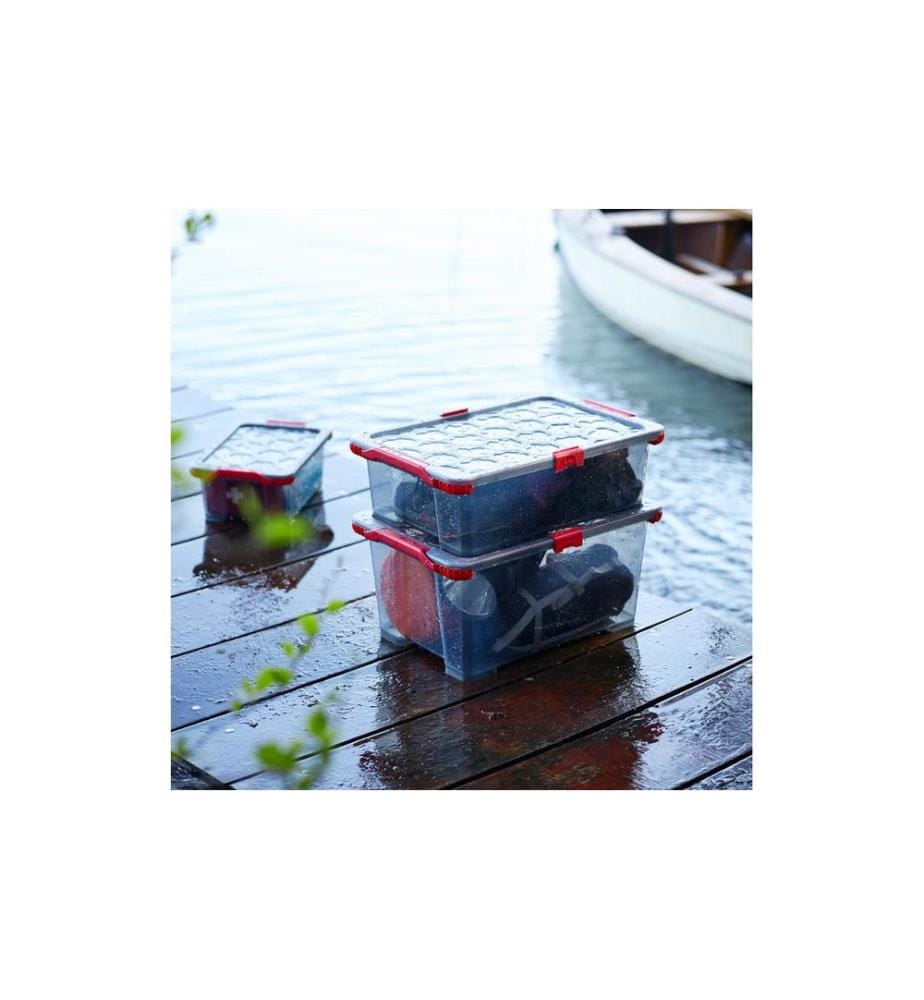 ROTHO - Boîte de rangement EVO TOTAL Transparent, 3 pcs.