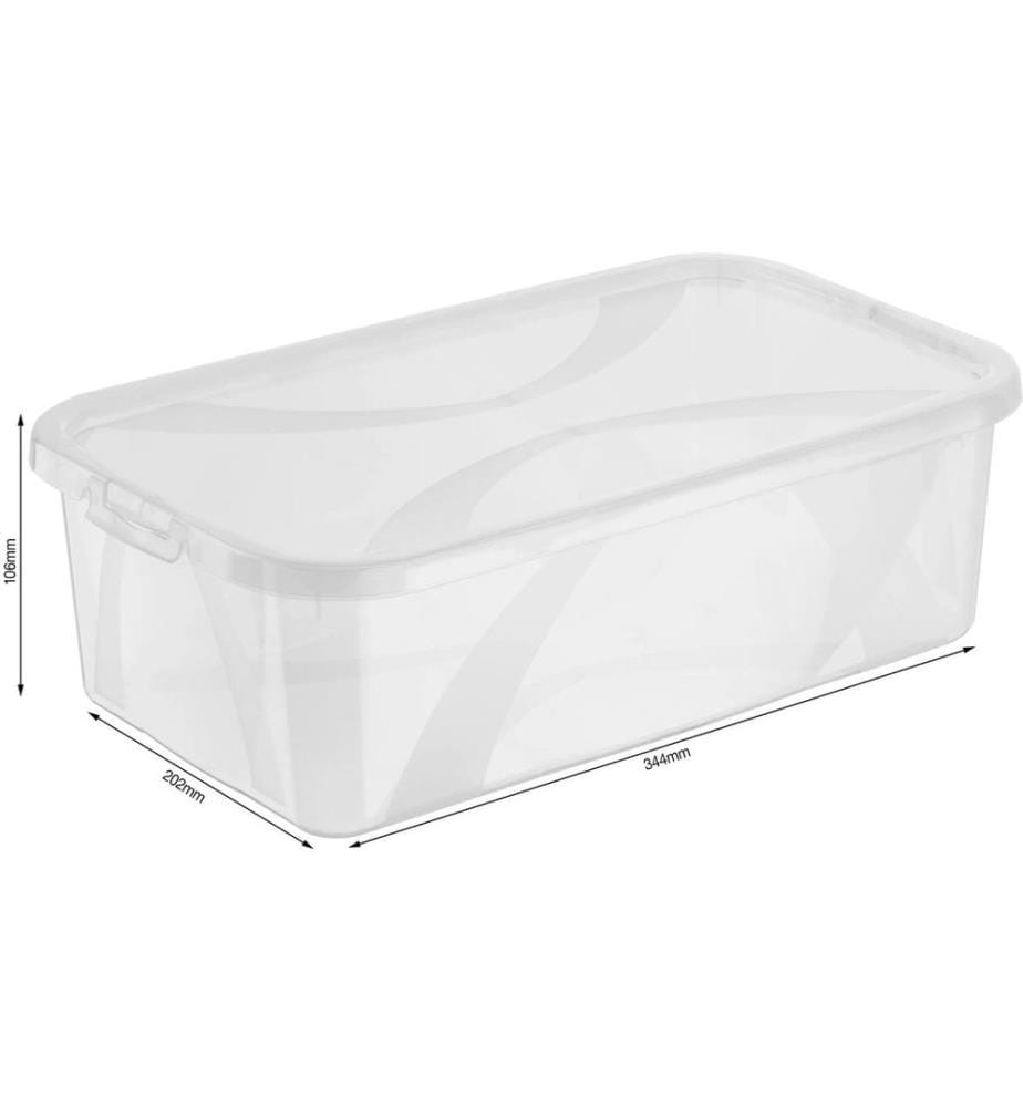 ROTHO - Aufbewahrungsbox ARCO Transparent, 3 tlg.