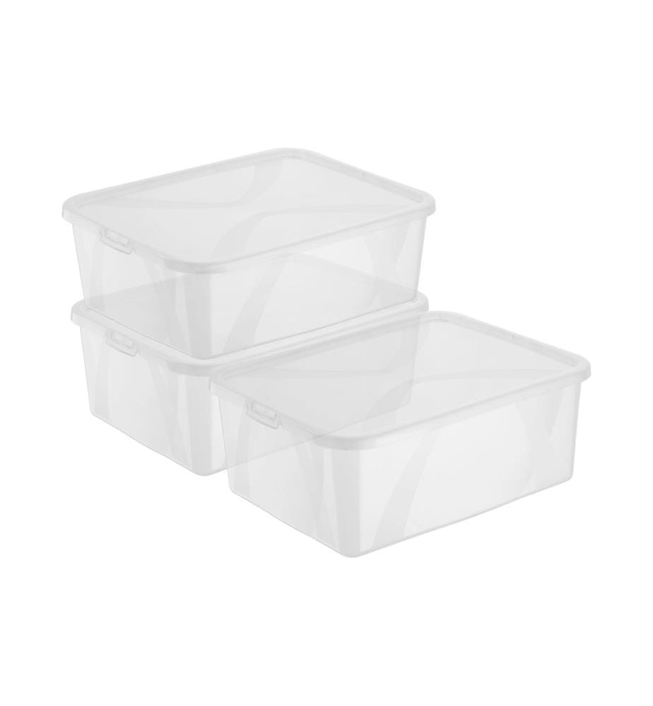 ROTHO - Aufbewahrungsbox ARCO Transparent, 3 tlg.