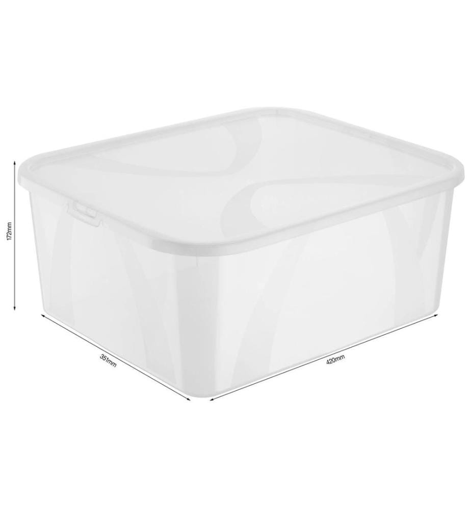 ROTHO - Aufbewahrungsbox ARCO Transparent, 3 tlg.