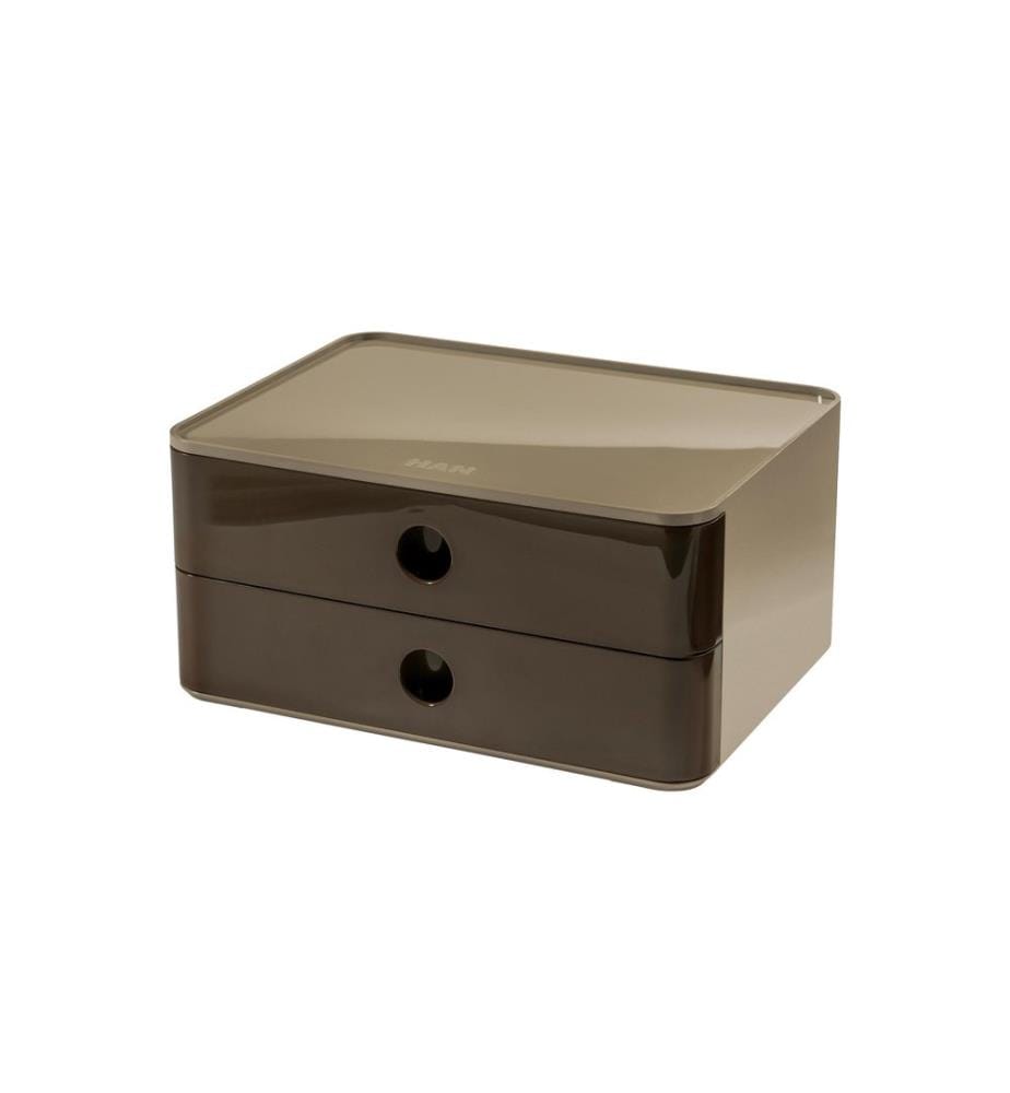 HAN - Boîte à tiroirs Allison Smart-Box Plus 2 tiroirs, marron