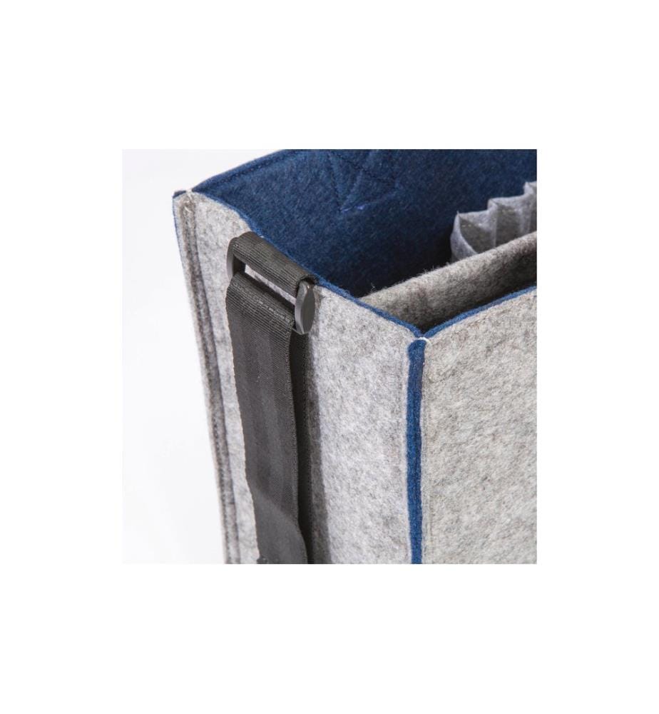 SIGEL - Desk Sharing Bag Bicolor M, grau/blau 15.4