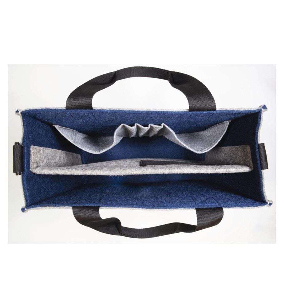 SIGEL - Desk Sharing Bag Bicolor M, grau/blau 15.4