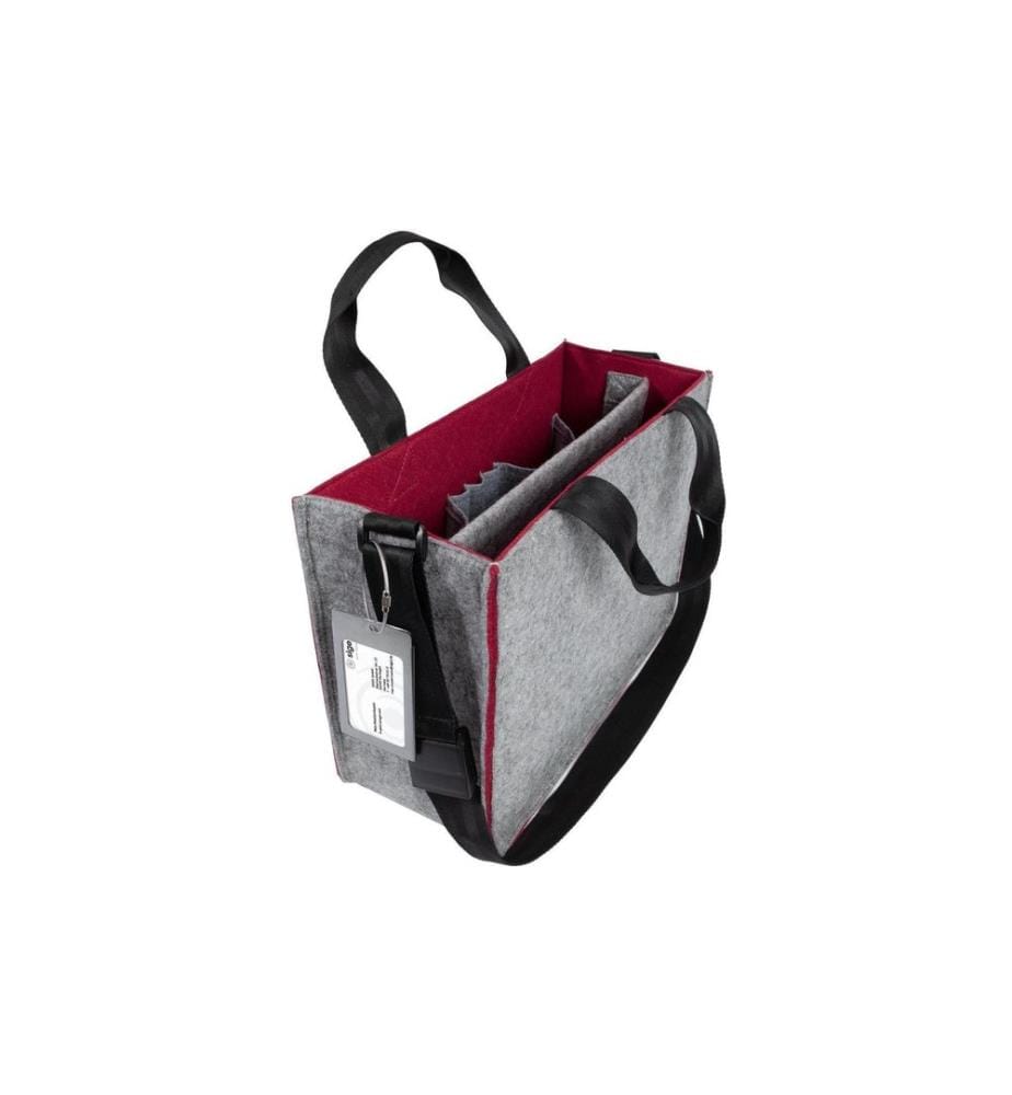 SIGEL - Desk Sharing Bag Bicolor M, grau/rot 15.4