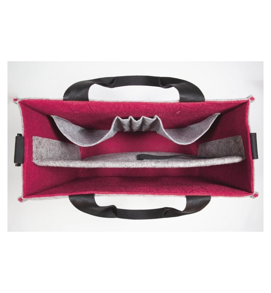 SIGEL - Desk Sharing Bag Bicolor M, grau/rot 15.4