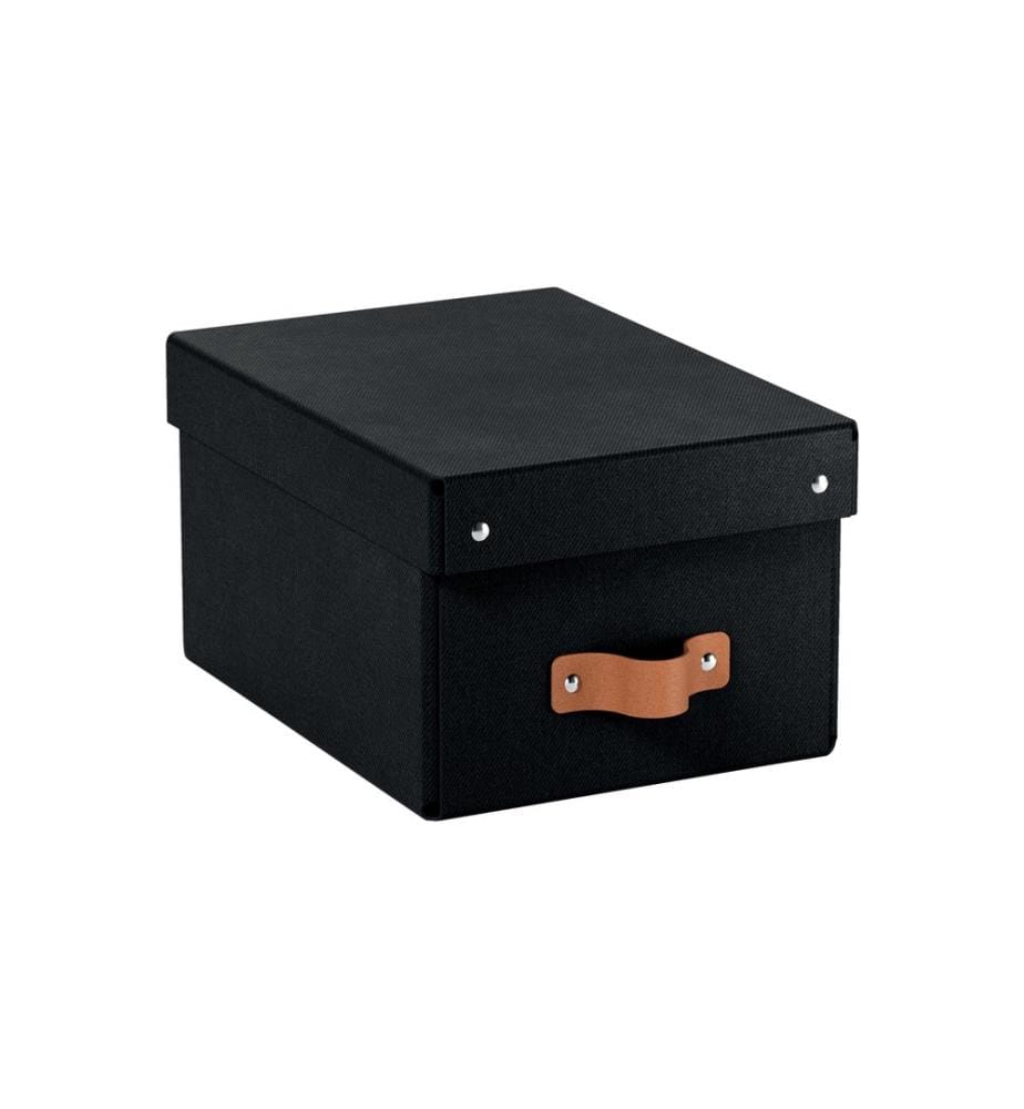 LEITZ - Arrchivbox Puro klein, mit Klappdeckel 2 Stück, Schwarz