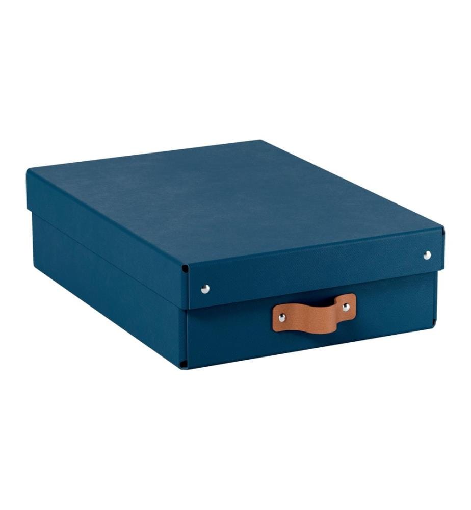 LEITZ - Arrchivbox Puro flach mit Klappdeckel, 2 Stück, Nachtblau