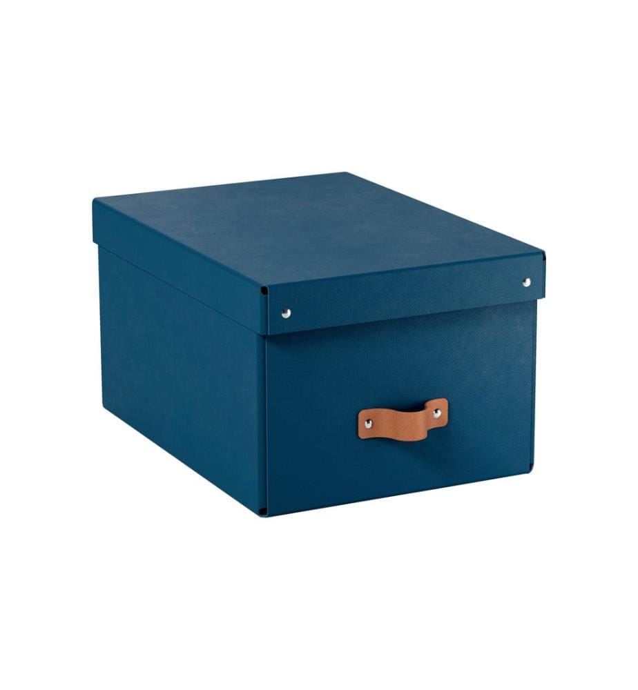 LEITZ - Arrchivbox Puro mittel mit Klappdeckel, 2 Stück, Nachtblau