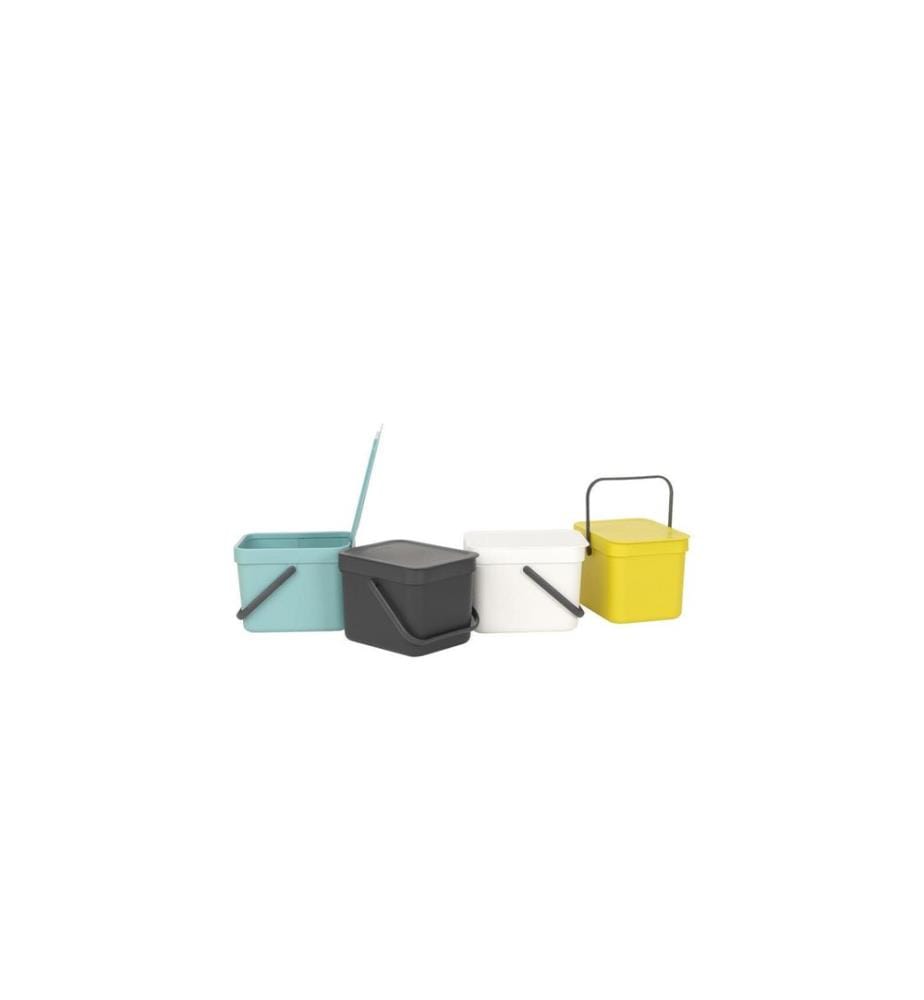 BRABANTIA - Komposteimer Sort & Go 6 l, Grau