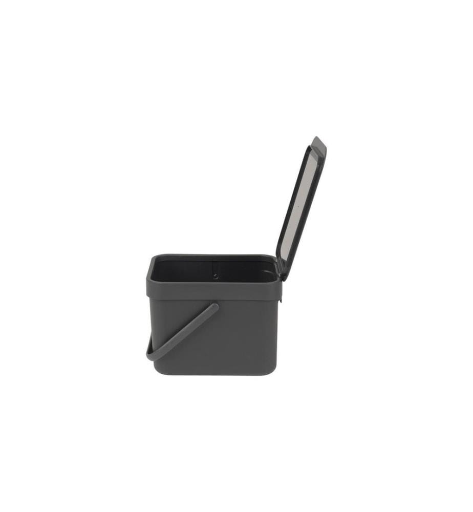BRABANTIA - Komposteimer Sort & Go 6 l, Grau