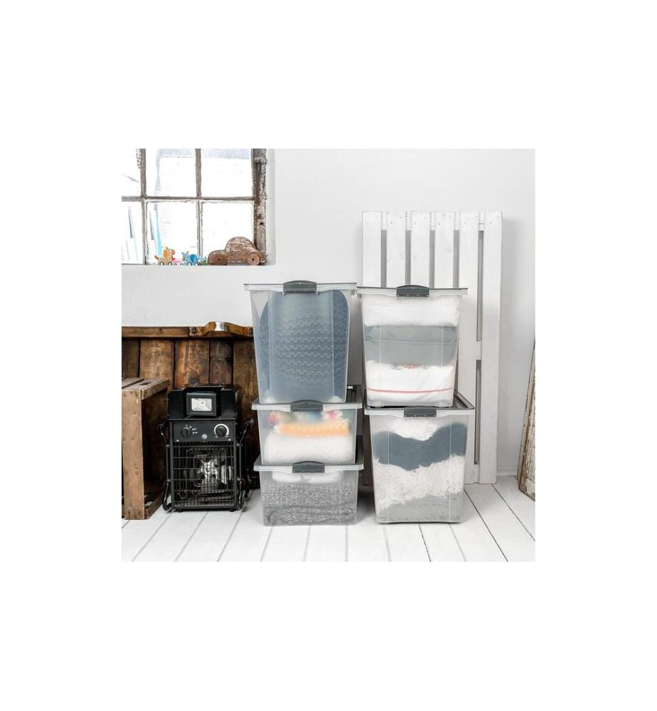ROTHO - Boîte de rangement Compact A3 avec roulettes/70 l