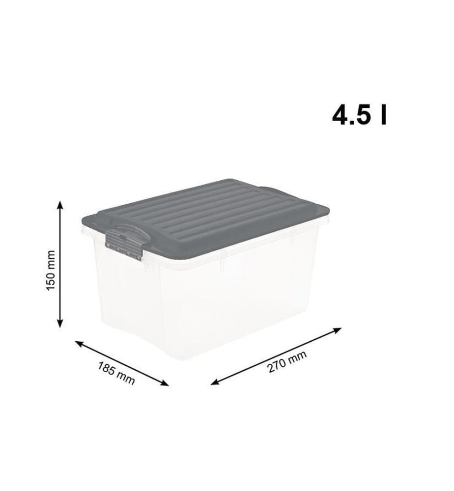 ROTHO - Aufbewahrungsbox Compact A5 / 4.5 Liter Anthrazit