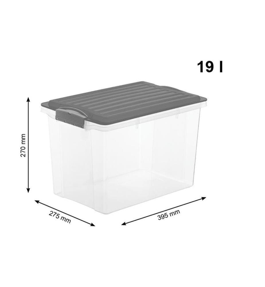 ROTHO - Aufbewahrungsbox Compact A4 / 19 Liter Anthrazit
