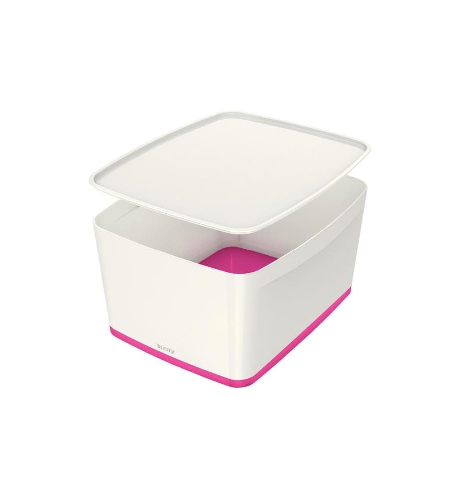 LEITZ - Boîte de rangement MyBox Grand Blanc/Rose