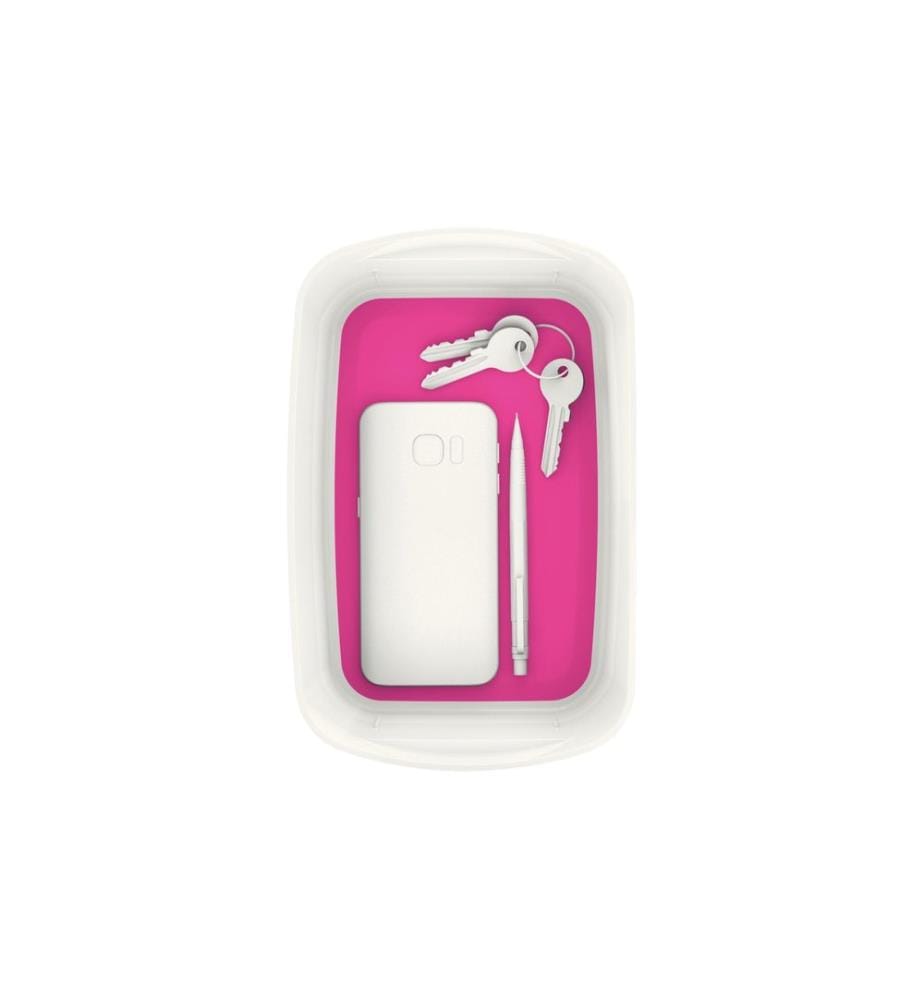 LEITZ - Plateau de rangement MyBox Rose/Blanc