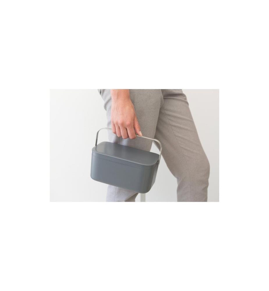 BRABANTIA - Komposteimer 1.8 l, Dunkelgrau