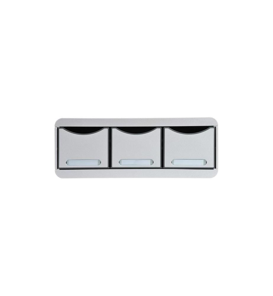EXACOMPTA - Schubladenbox Toolbox Maxi 3 Schubladen, Lichtgrau
