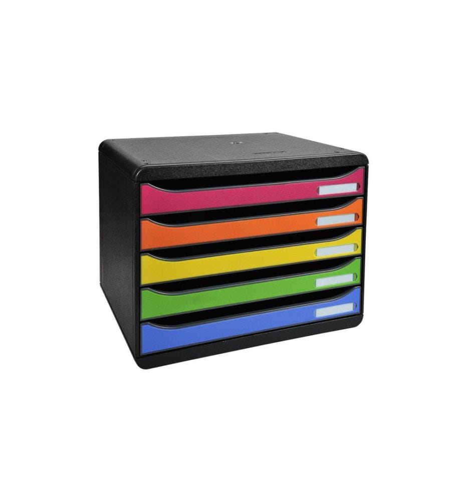 EXACOMPTA - Schubladenbox Big Box Plus  Quer, Mehrfarbig