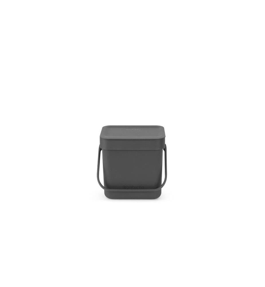 BRABANTIA - Komposteimer Sort & Go 3 l, Grau