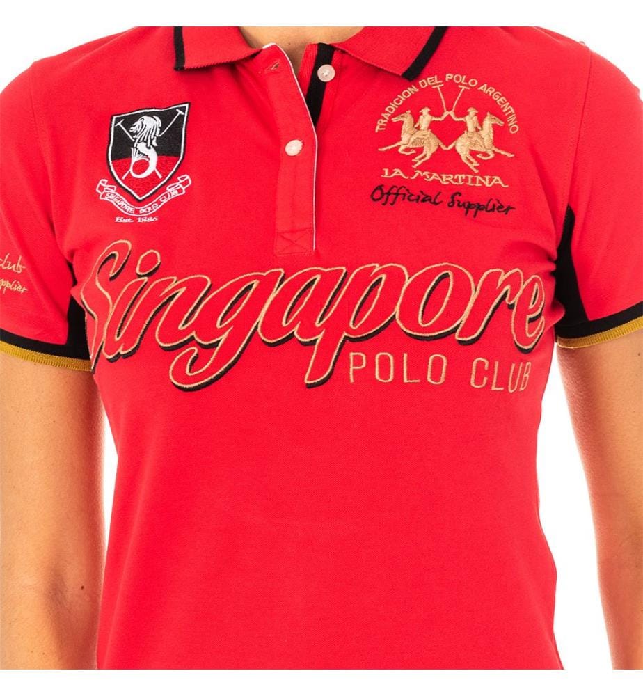 Kurzärmeliges Polo La Martina - Rot