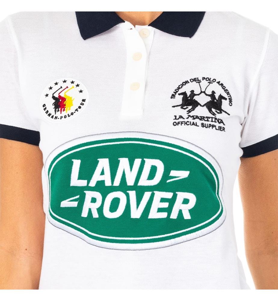 Kurzärmeliges Polohemd mit Reverskragen - Weiss